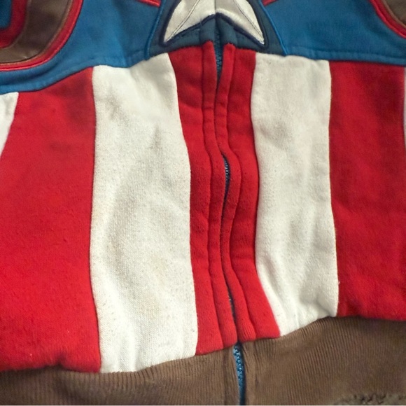 Disney Toddler 3T Captain America Mask Hoodie - Picture 3 of 8